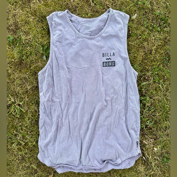 Billabong Advisory Men’s Size Medium Light Purple Muscle Tank Top Sleeveless Tee - Picture 1 of 7